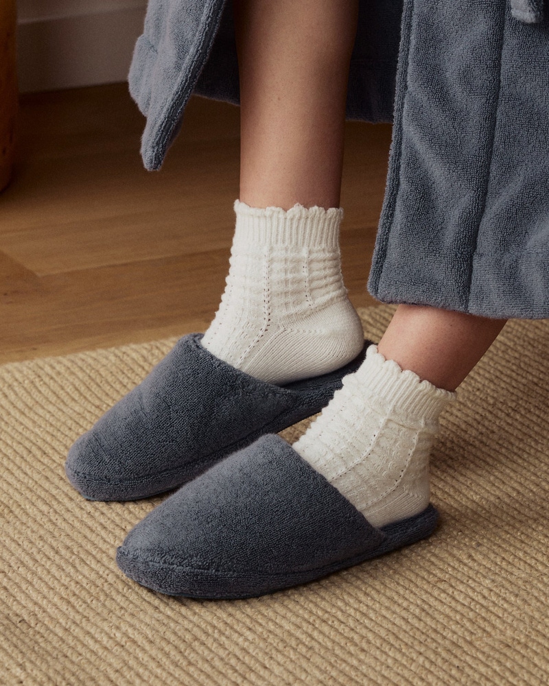 Classic Plush Slippers, Dusk