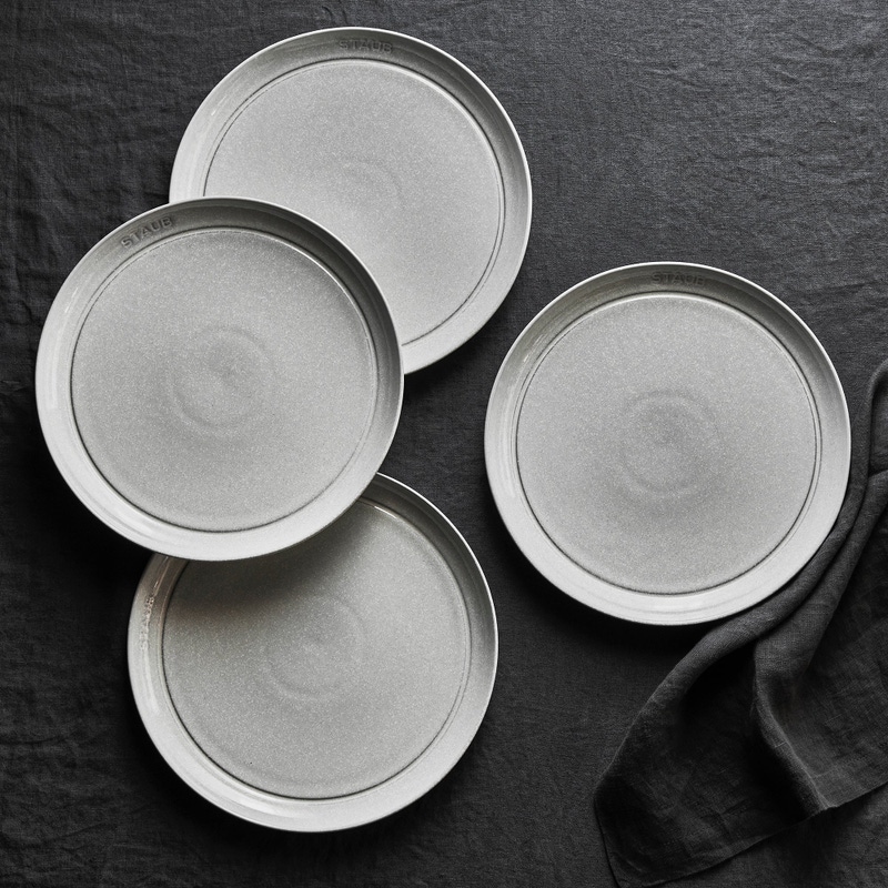 Ceramic 4-Piece Dinner Plate Set