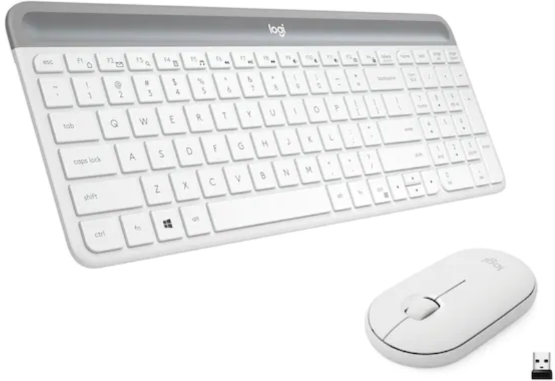 Logitech Wireless Scissor Keyboard and Mouse Bundle with Plug and Play