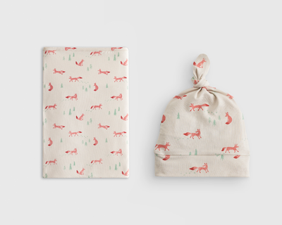 Bamboo Swaddle & Hat Bundle