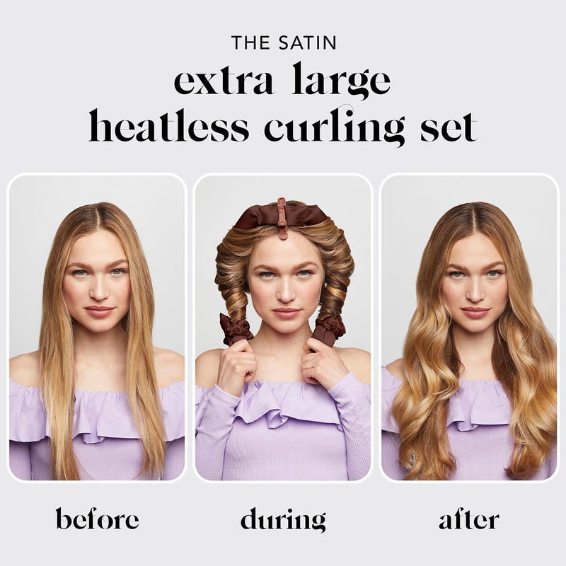 XL Satin Heatless Curling Set