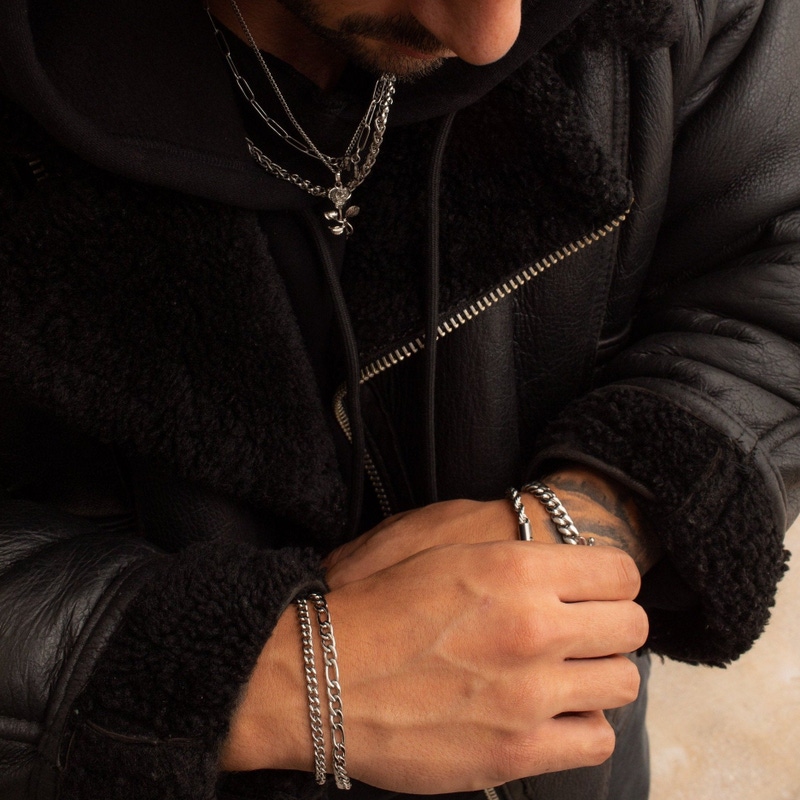 Silver Cuban Bracelet 4mm