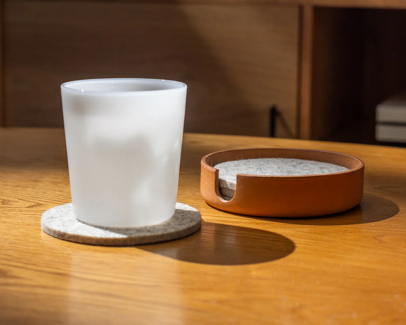 Coaster & Round Tray Gift Set
