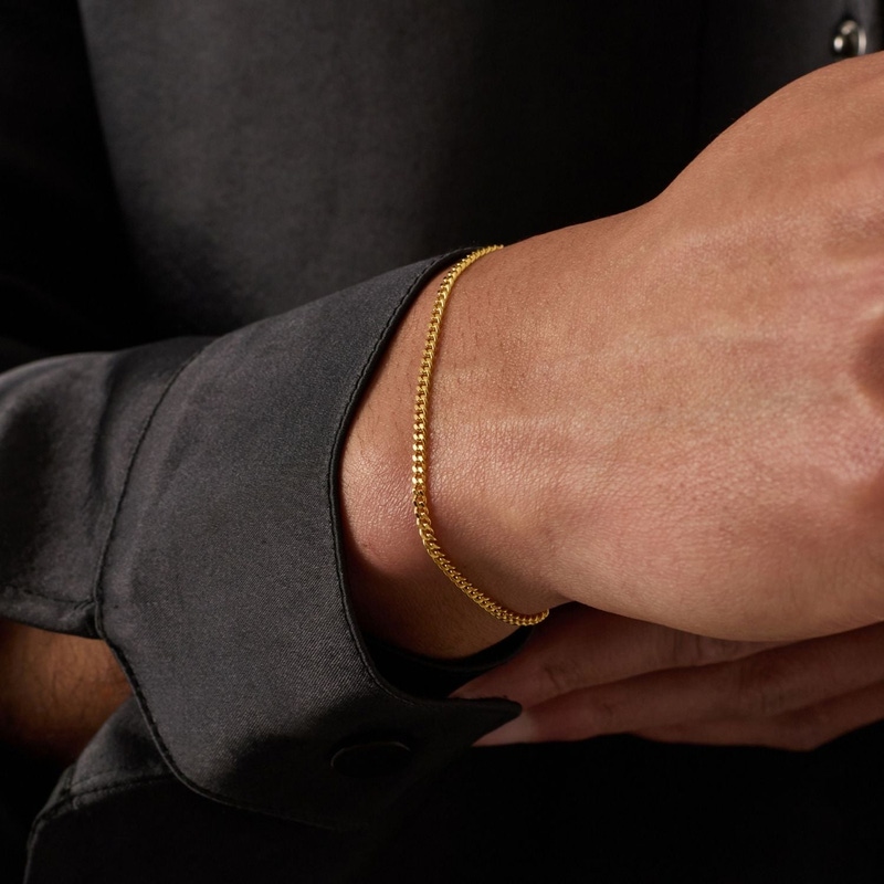 Gold Connell Bracelet 2mm