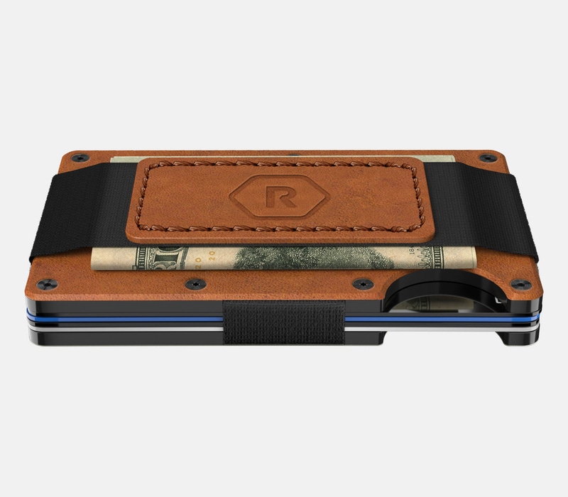 Tobacco Brown Leather Ridge Wallet