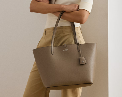 Faux Leather Large Reversible Tote Bag