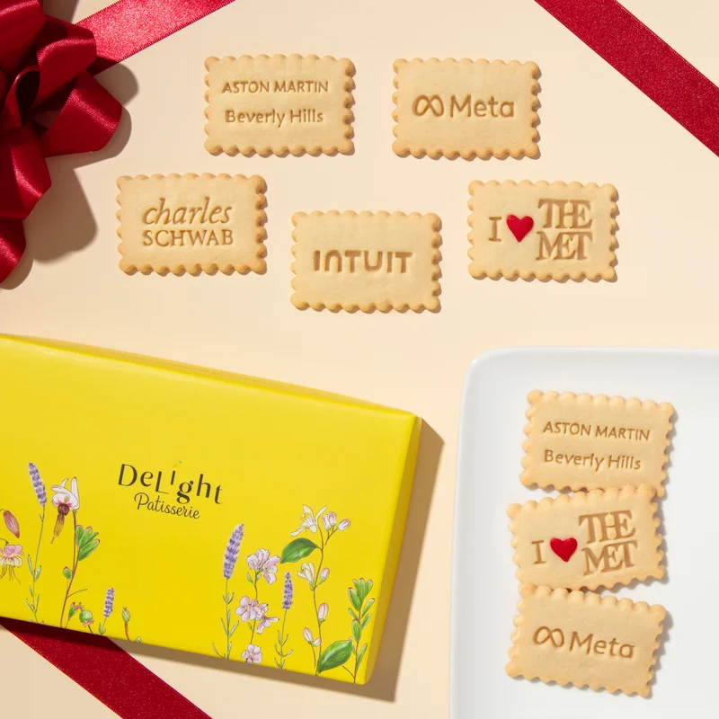 Branded Custom Stamped Cookies Mini Box