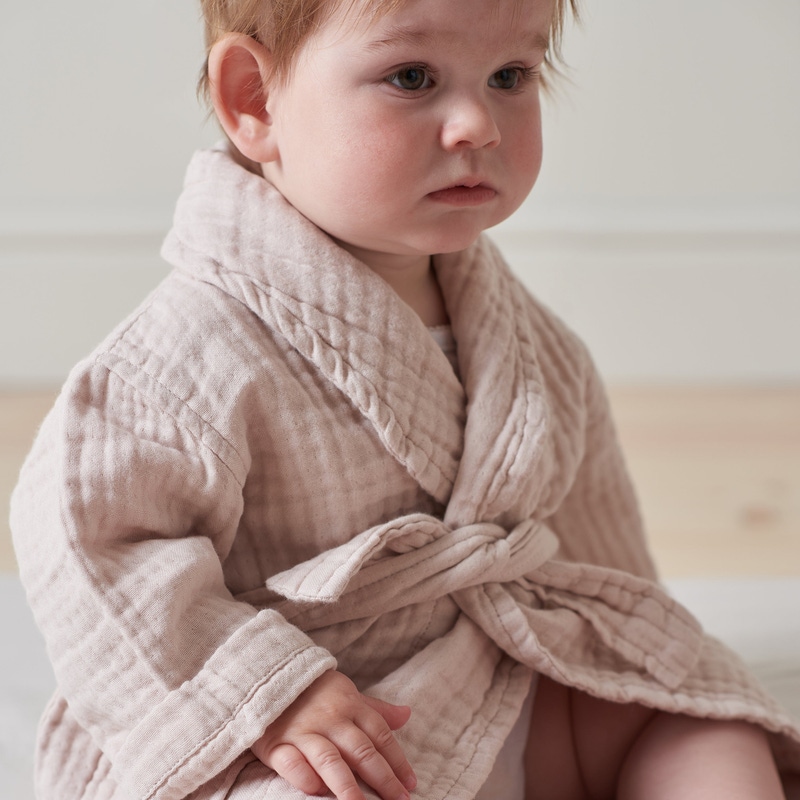 The Baby Dream Cotton Robe, Rose