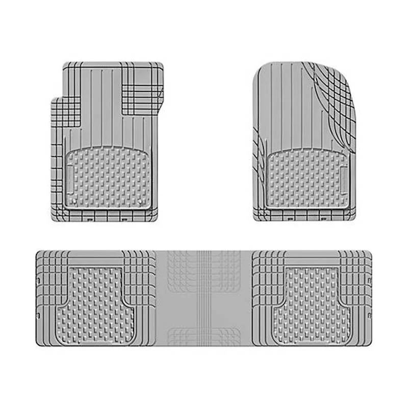 Trim-to-Fit Front and Rear 3-Piece Floor Mat Set with Over the Hump Mat