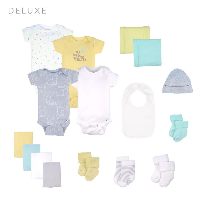 Deluxe Hatbox Bouquet Baby Bundle