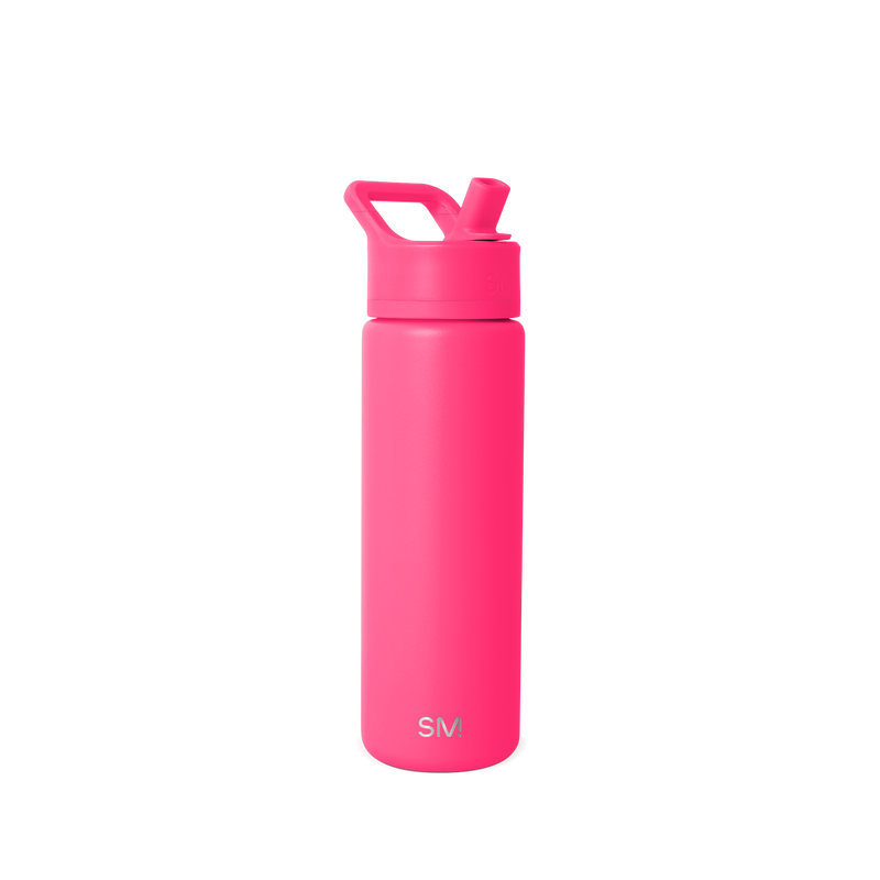 Summit Solid Water Bottle with Straw Lid, 22oz