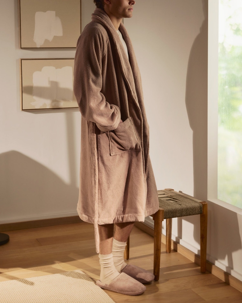 Classic Plush Robe, Adobe