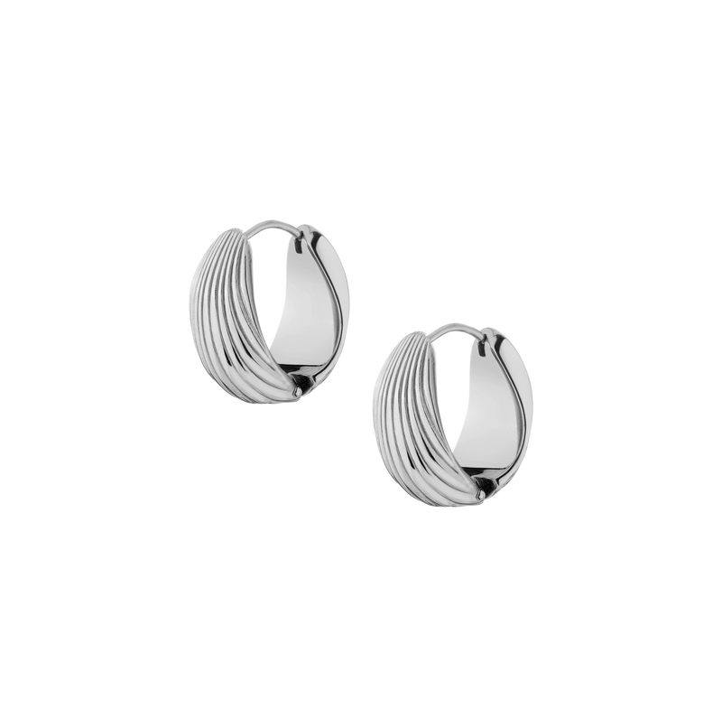 Shell Hinged Hoop Earrings