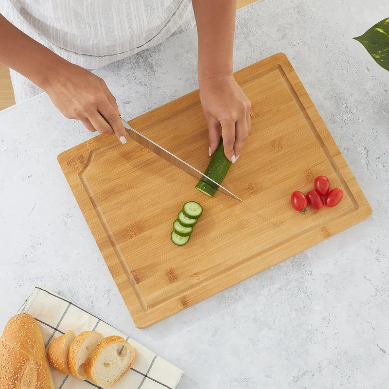 3 Piece Bamboo Cutting Board Set