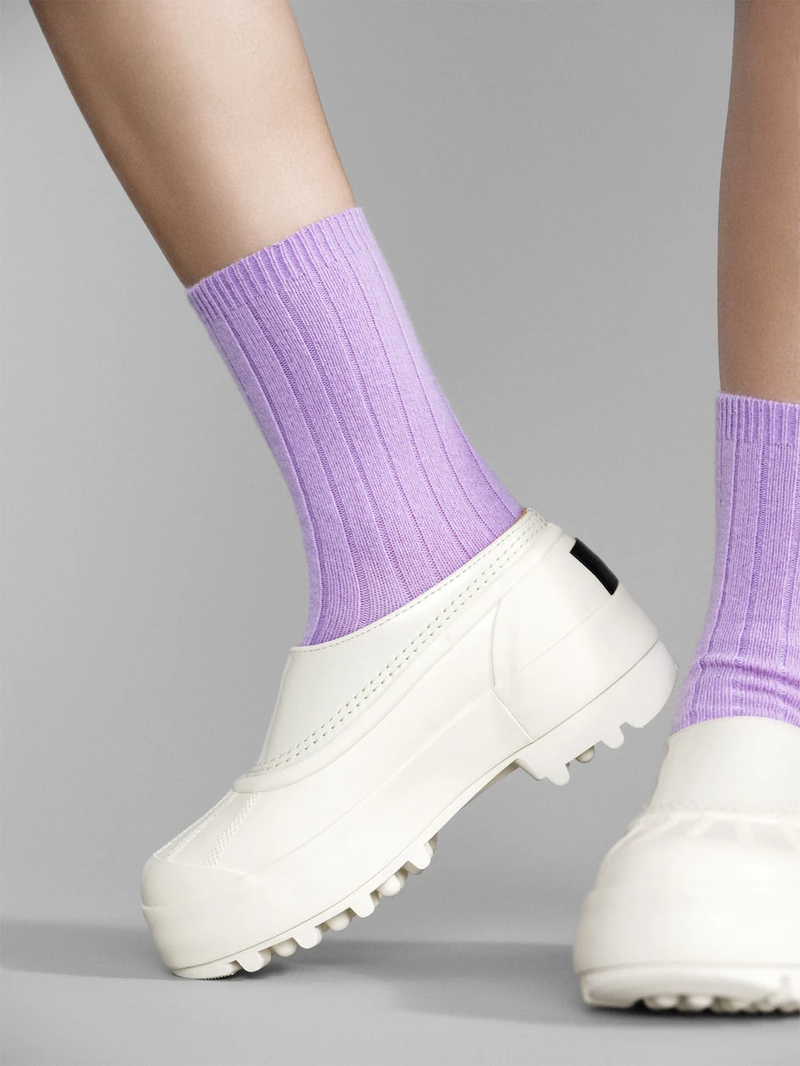 Women's Italia Cashmere Cozy Rib Crew Sock