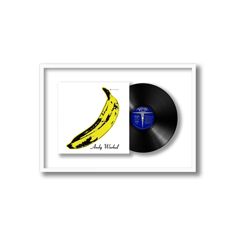 Shadowbox Framed Vinyl Album, White
