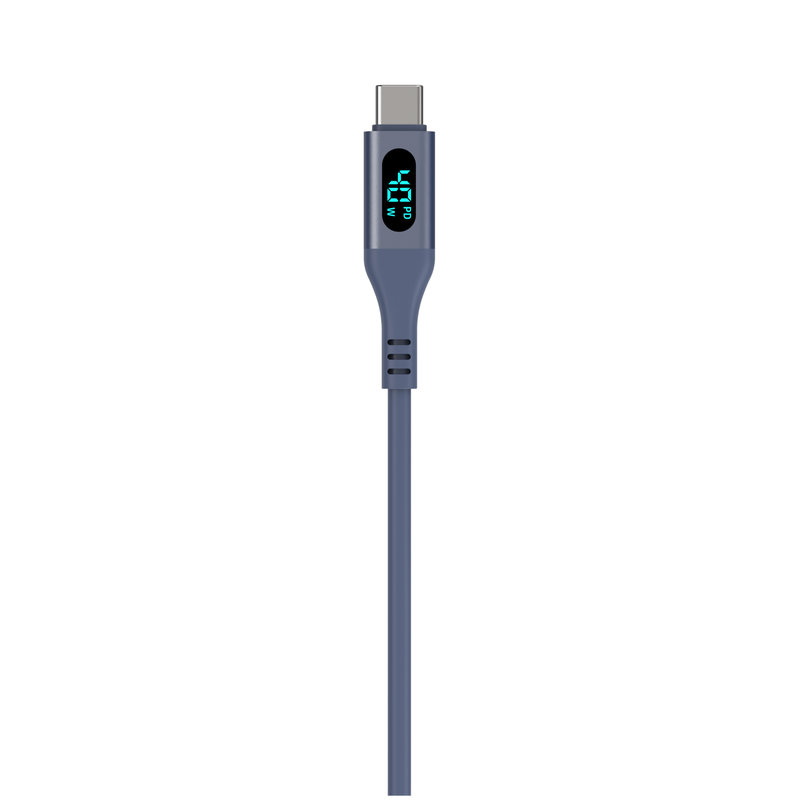 60W Smart Cable USB-C To USB-C With Digital Display 1.5M