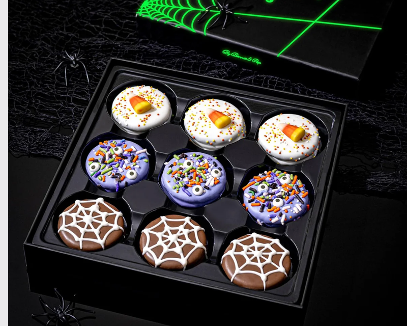 Halloween Chocolate Sandwich Cookies Gift Box, Glow-in-the-Dark