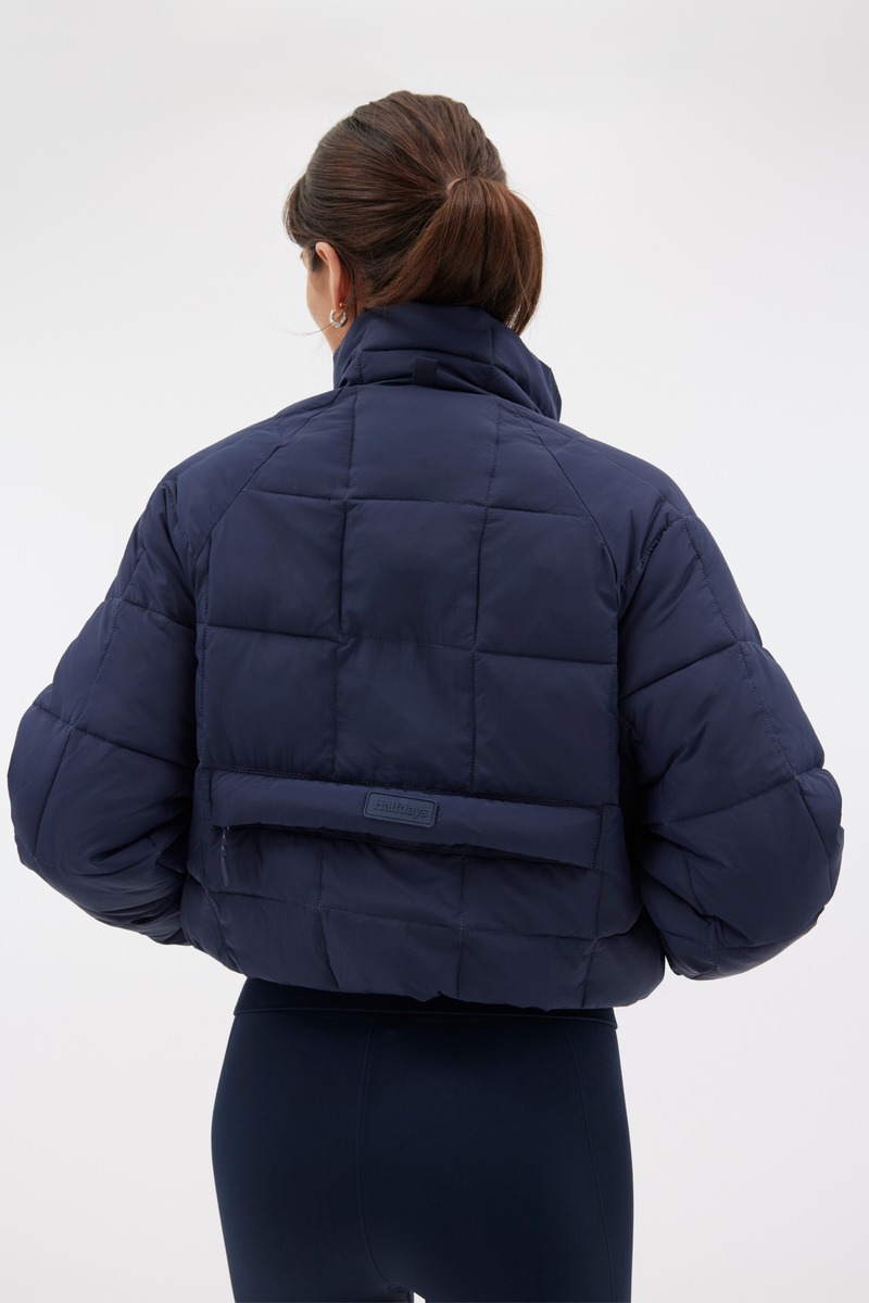 Nellie Packable Puffer Jacket, Navy