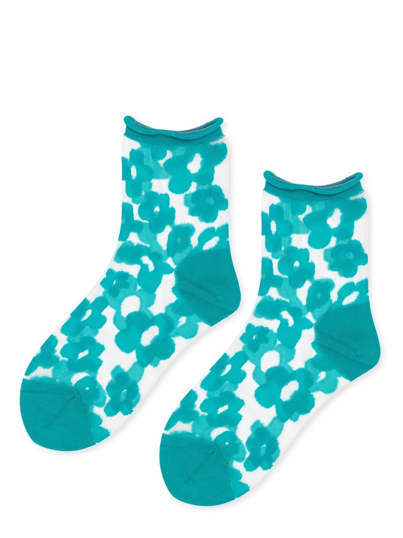 Women's Pop Sheer Short Crew Sock