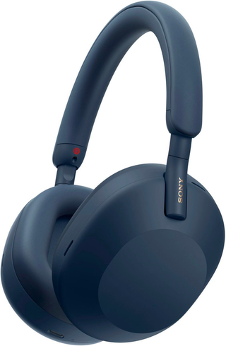 Wireless Noise-Canceling Over-the-Ear Headphones in Blue