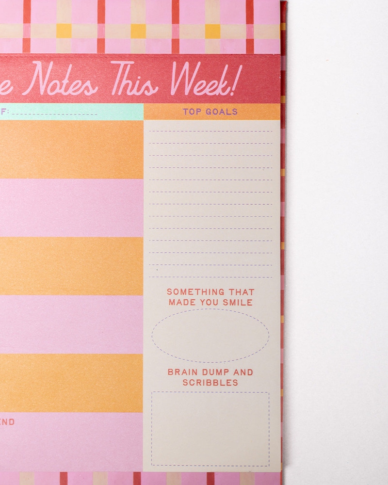 Week to Week Desk Planner