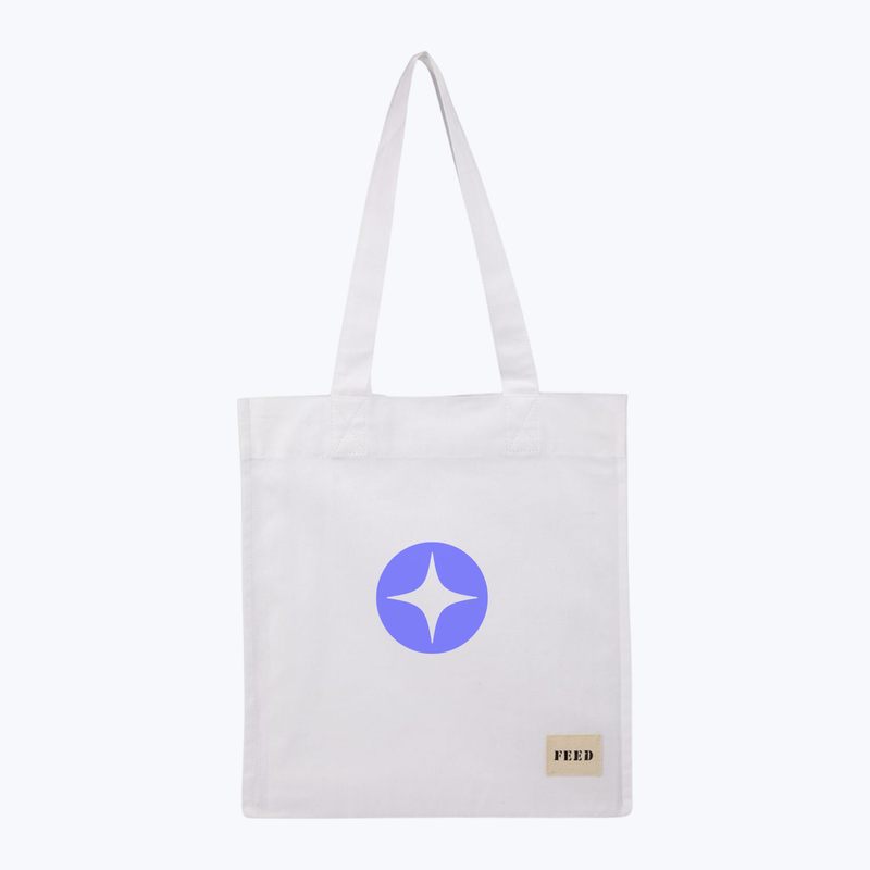 Branded Organic Cotton Book Tote