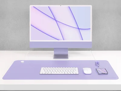 Function101 Desk Mat Pro + 1 Magnetic Cable Block Cable Manager