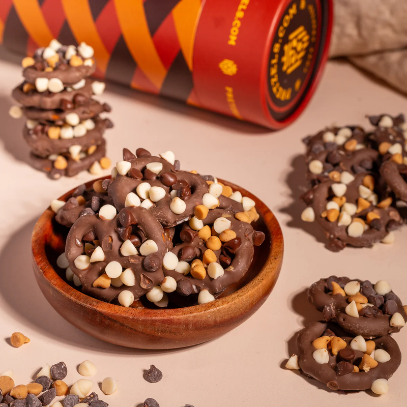 Chocolate Covered Pretzel Tube