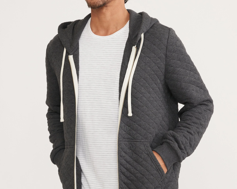 Men's Corbet Quilted Full Zip Hoodie