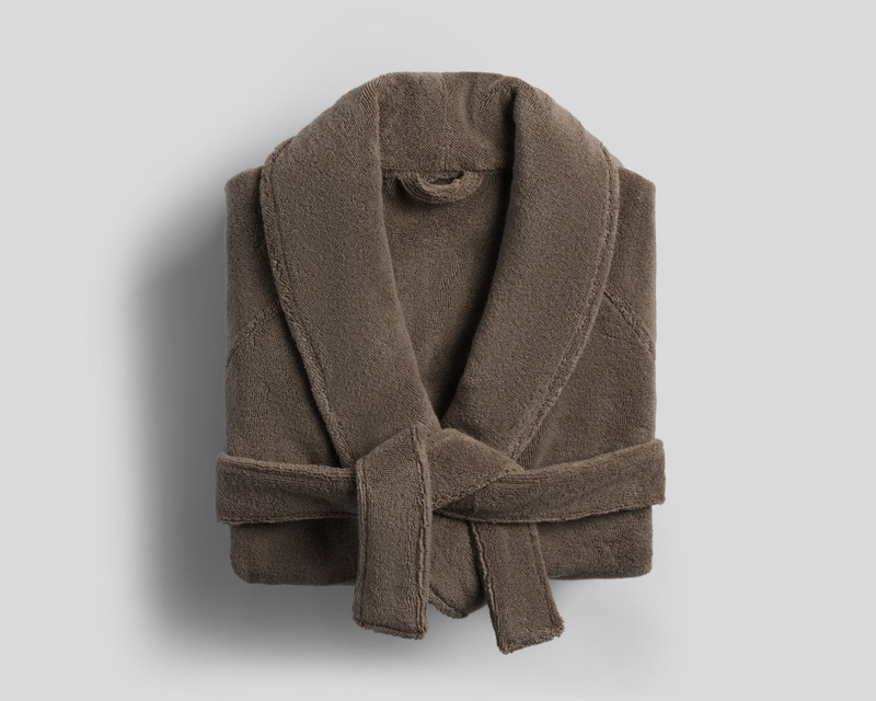 Classic Plush Robe, Warm Grey
