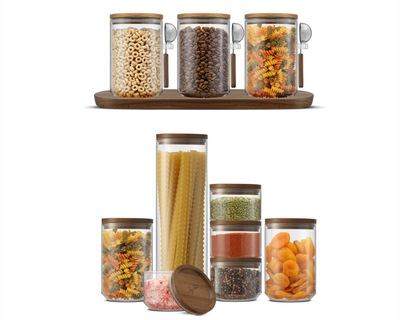 Holden Stackable Glass Storage Canister Gift Set