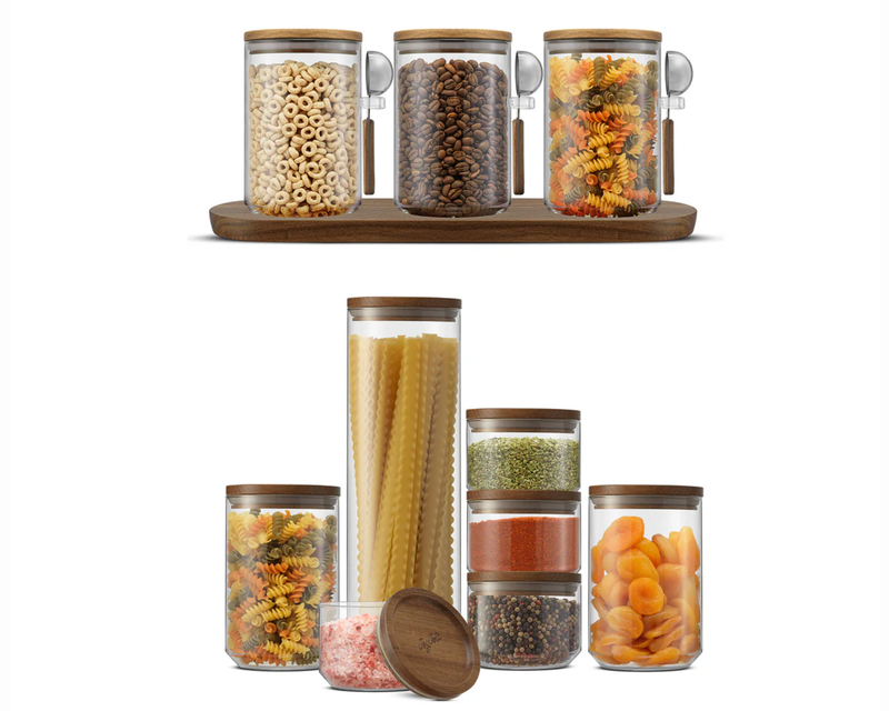 Holden Stackable Glass Storage Canister Gift Set