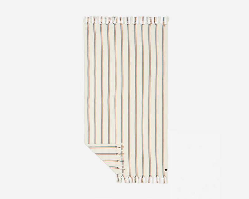 Turkish Beach Towel | Cream Baja Stripe