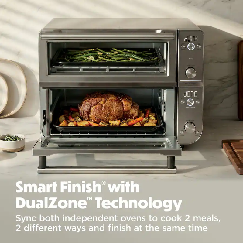 Double Oven Smart Countertop Oven and Air Fryer