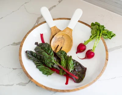 Large Salad Bowl + Servers Set