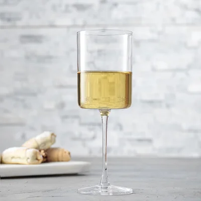 Claire European Crystal White Wine Glasses, Set of 2