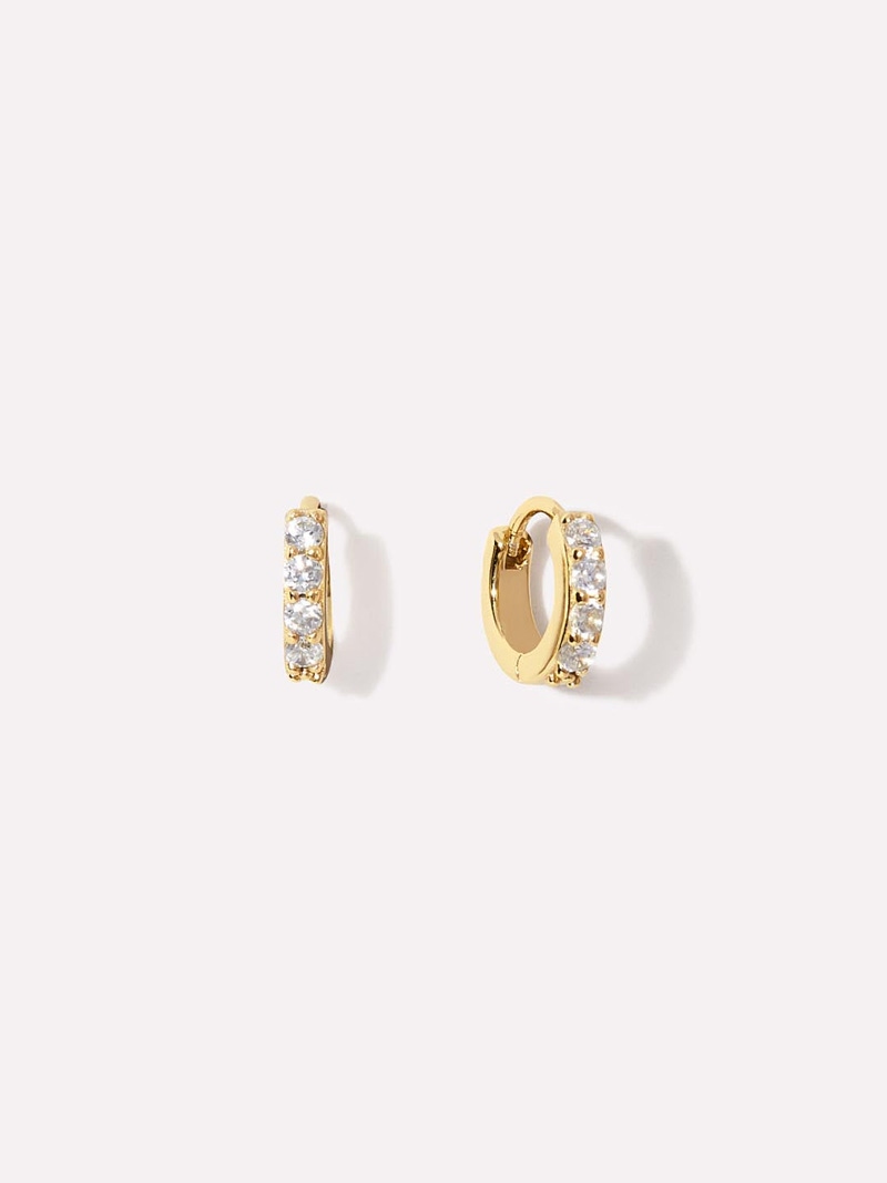 Suzanne Huggie Hoop Earrings