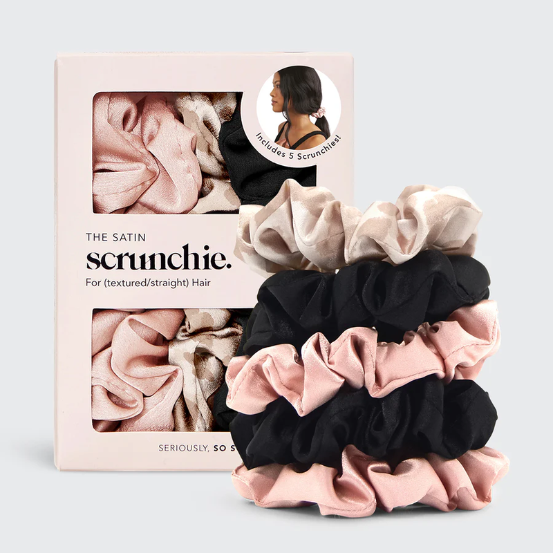 Satin Sleep Scrunchie 5 Piece Set