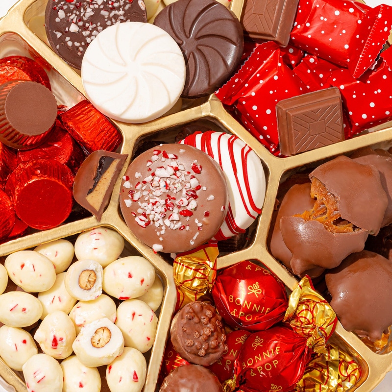 Holiday Treat Tin with Built-in Lazy Susan