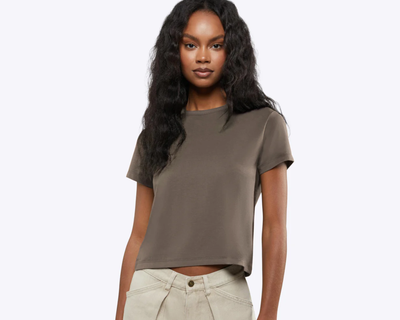 Women's Almost Friday Tee, Morel