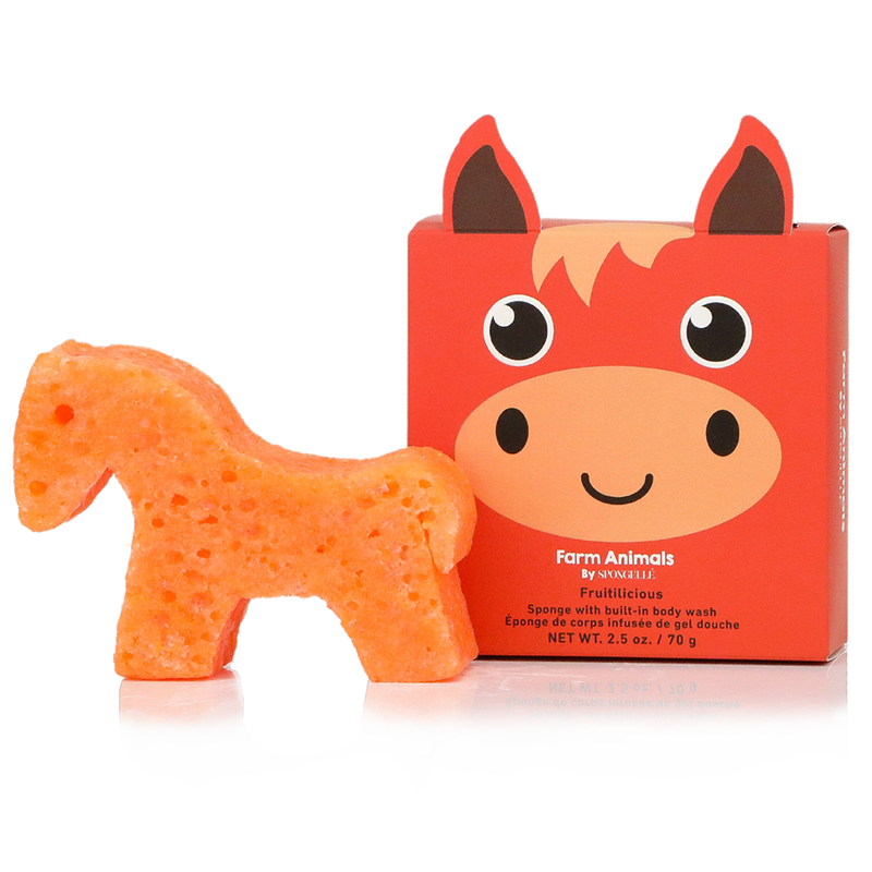 Body Wash Infused Animals Sponge