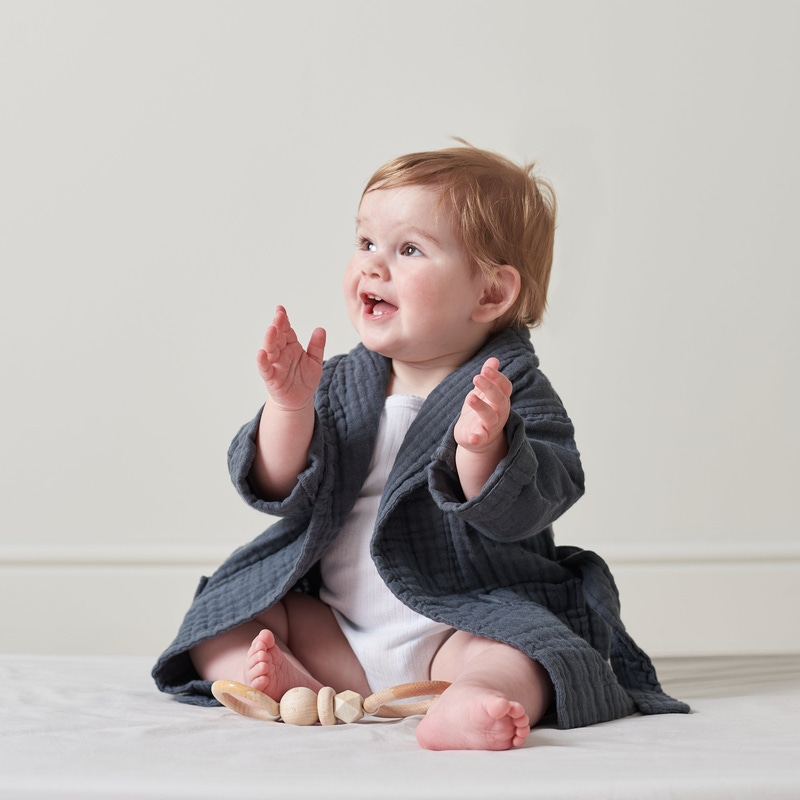 The Baby Dream Cotton Robe, Ink