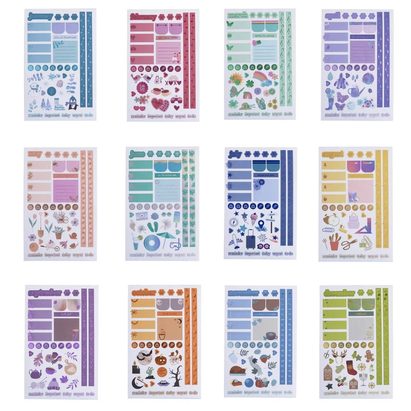 Monthly Sticker Book