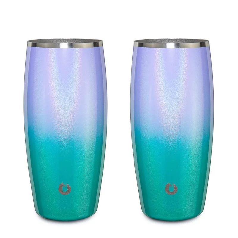 Stainless Steel Beer Glass, Set of 2