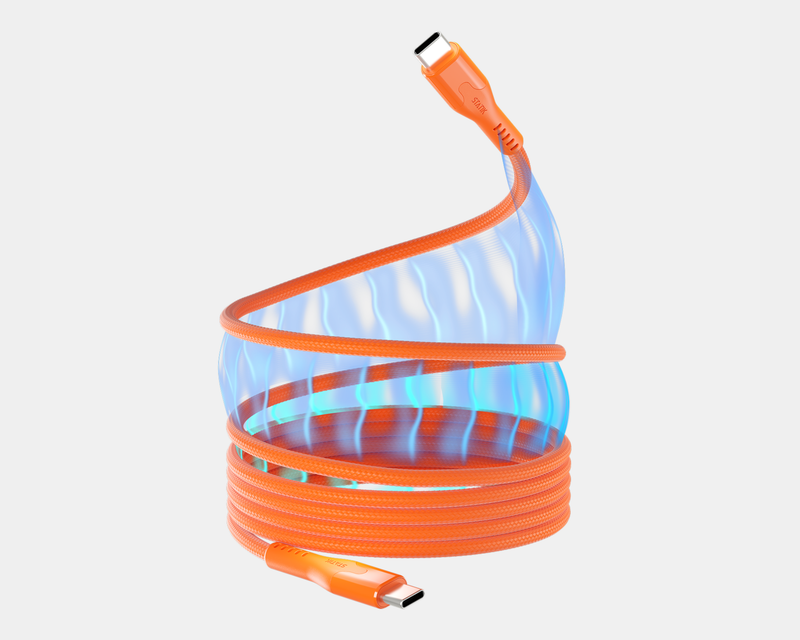 MagStack&nbsp;Pro Auto-Coiling USB-C to USB-C 3.3' Cable