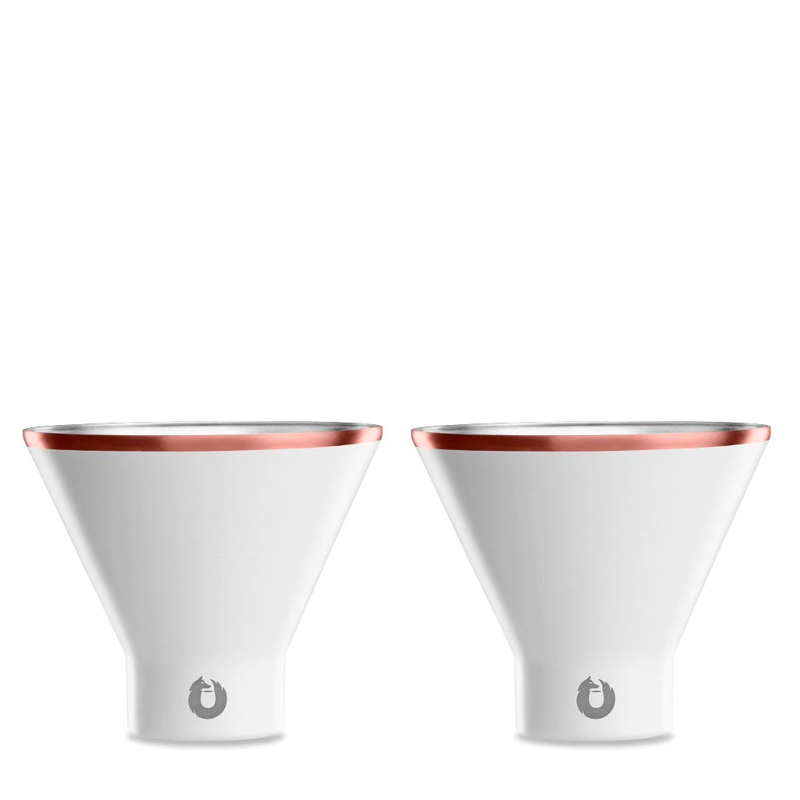 Stainless Steel Martini Glass Set of 2