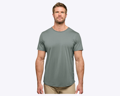 Men's AO Curve-Hem Tee, Sage