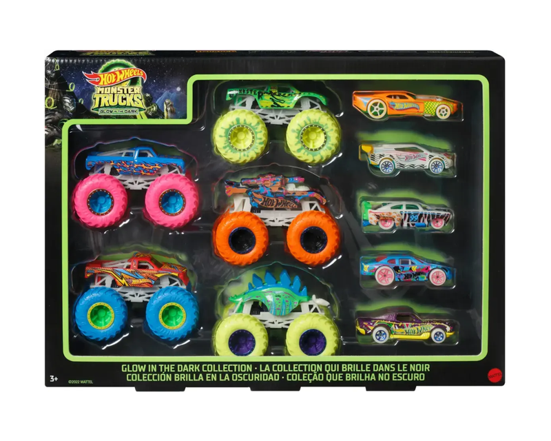 Monster Trucks Glow in the Dark 10 Pack