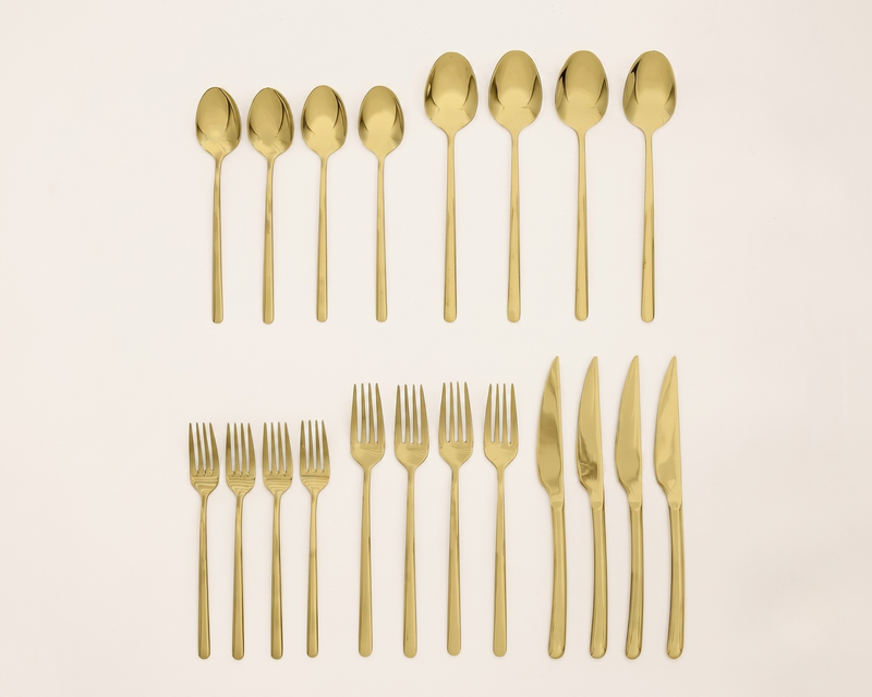 Emilia Mirror 20-Piece Flatware Set